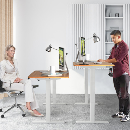 Adjustable Electric Standing Desk with Memory and Spacious Tabletop