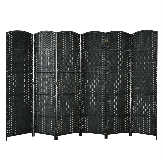 6.5 Ft Tall 6-Panel Folding Room Divider Screen