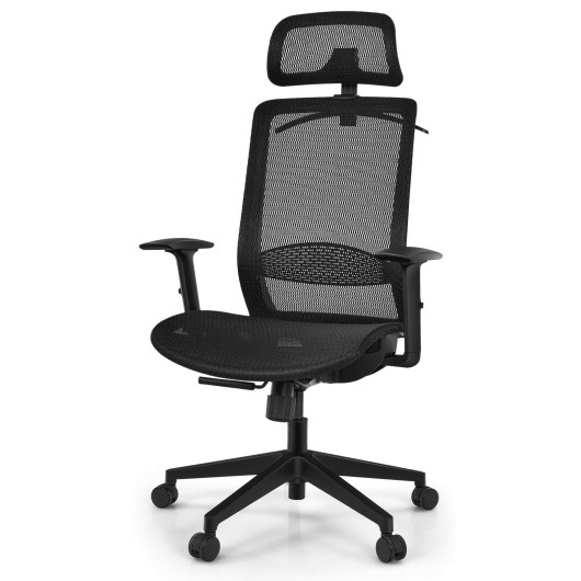 Height Adjustable Ergonomic Mesh Office Chair with Lumbar Support