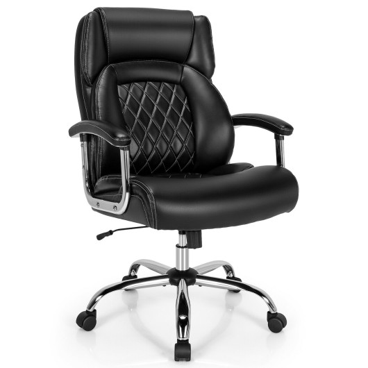 Big and Tall Adjustable Office Chair with Metal Base