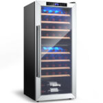 Dual Zone Wine Cooler Refrigerator with 8 Shelves (43 Bottles)