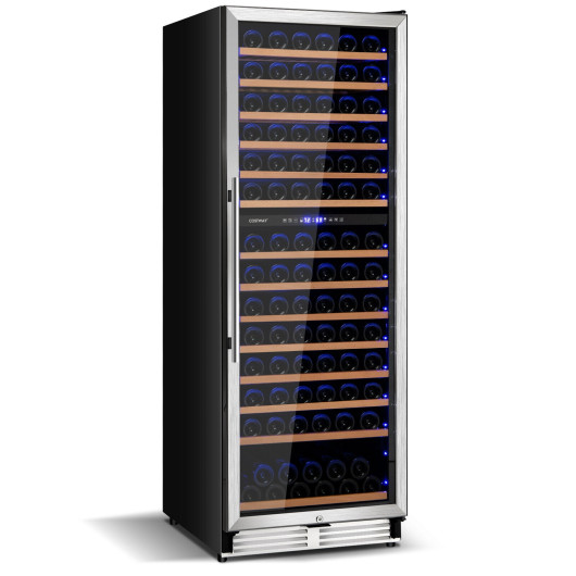 Dual Zone Wine Cooler Refrigerator with Temperature Control (154 Bottles) - Image 3
