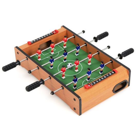 Mini Tabletop Foosball Game with Accessories Compact Design