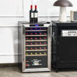 20 Inch Wine Cooler with Glass Door for 33 Bottles