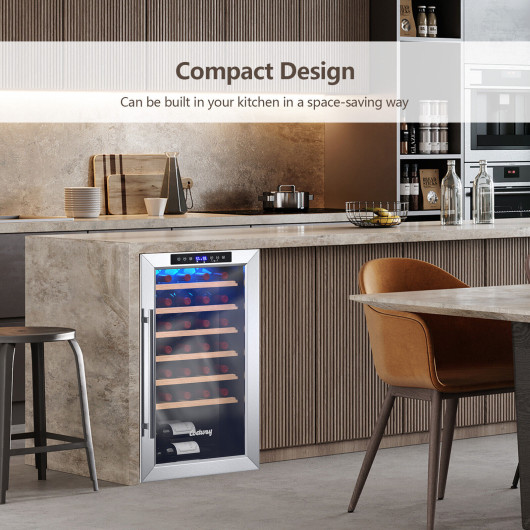 20 Inch Wine Cooler with Glass Door for 33 Bottles - Image 4