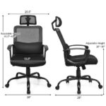 Ergonomic High Back Mesh Office Chair with Adjustable Headrest