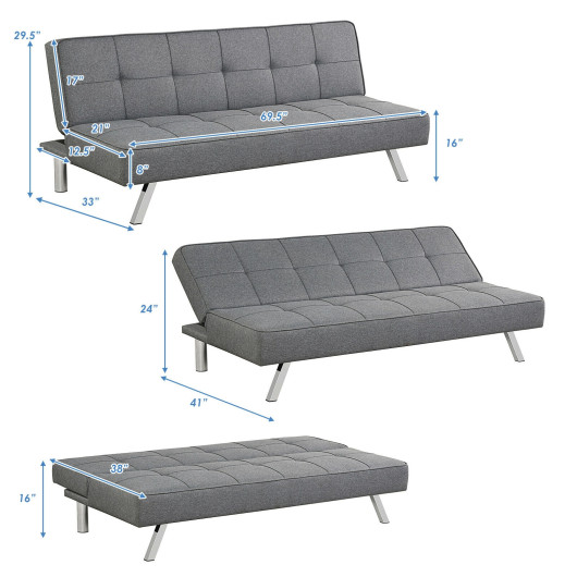 Convertible Sofa Bed with Adjustable Angles for Small Apartments