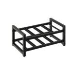 2-Tier Metal Wine Rack with Adjustable Foot Pads (8 Bottles)