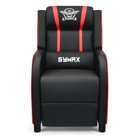 Reclining Massage Gaming Chair with Adjustable Backrest and Footrest - Image 4
