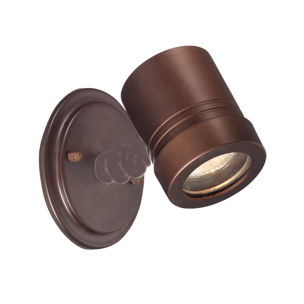 Antique Bronze Cylinder Outdoor Wall Spotlight