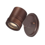 Antique Bronze Cylinder Outdoor Wall Spotlight