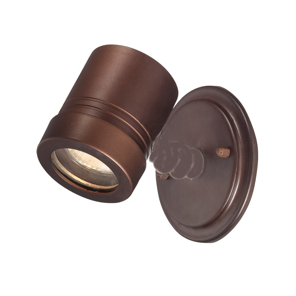 Antique Bronze Cylinder Outdoor Wall Spotlight - Image 2