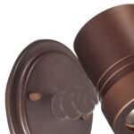 Antique Bronze Cylinder Outdoor Wall Spotlight