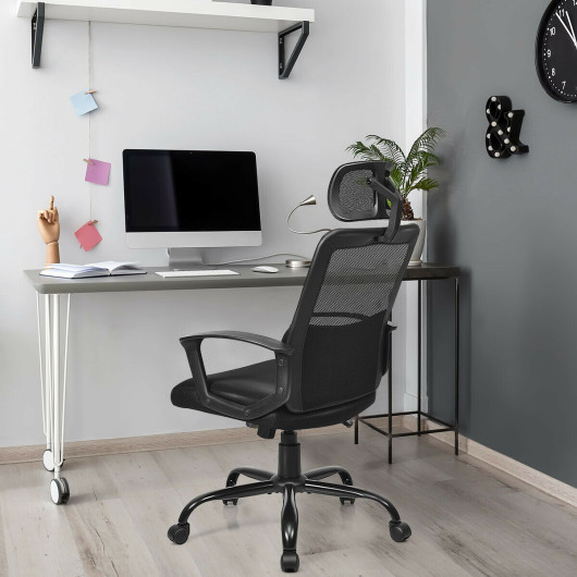 Ergonomic High Back Mesh Office Chair with Adjustable Headrest - Image 6