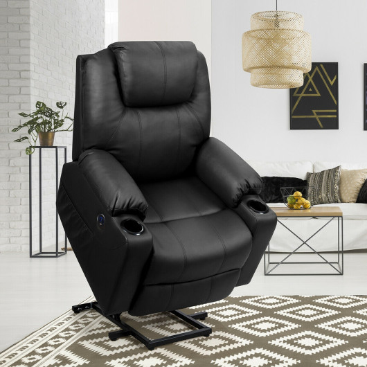 Electric Power Lift Recliner with Massage, Heat, and USB Port - Image 2