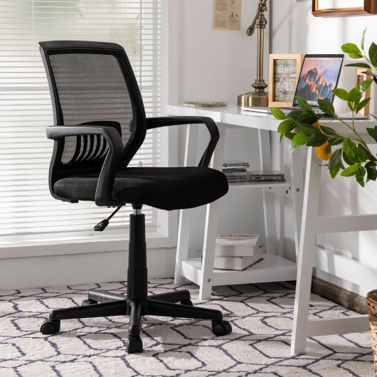 Ergonomic Mid-Back Mesh Office Chair with Lumbar Support - Image 2