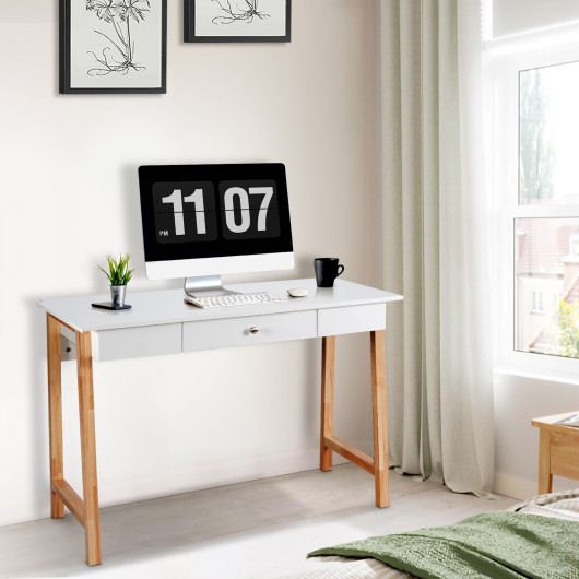 Multi-Purpose Desk with Drawer for Home Office and Storage