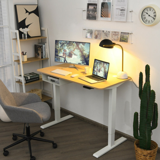 Electric Adjustable Standing Desk with USB Port and Memory Settings