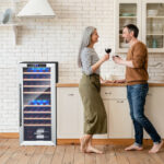 Dual Zone Wine Cooler Refrigerator with 8 Shelves (43 Bottles)