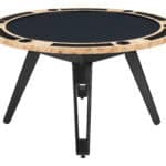 Convertible Burl Wood Dining and Poker Table with Storage