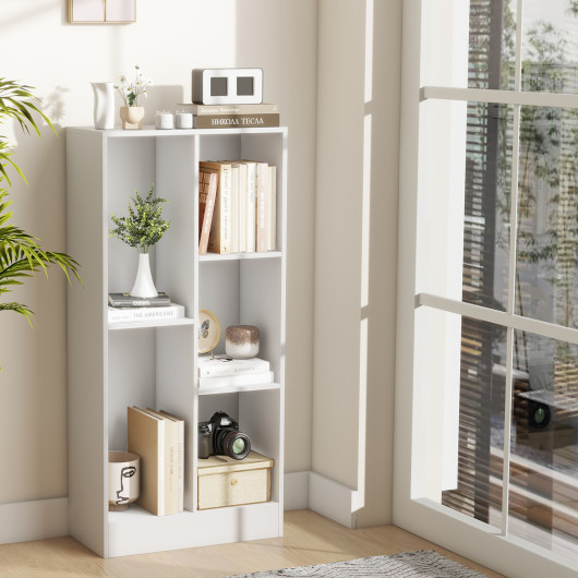 5-Cube Floor Bookcase with Anti-Tipping Kits and Storage