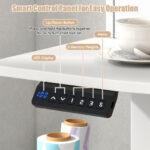 48 Inch x 24 Inch Height Adjustable Electric Standing Desk with Drawers and Monitor Shelf