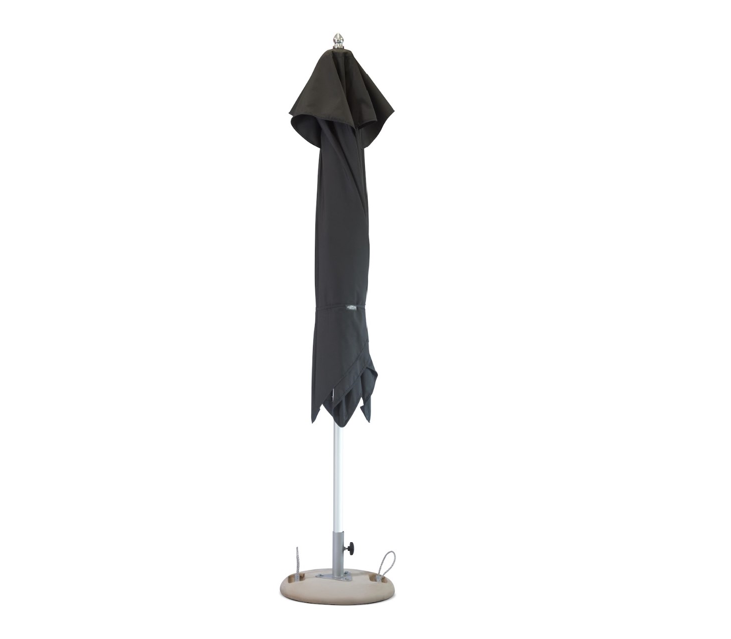 13' Black Round Market Patio Umbrella with Durable Polyester Fabric