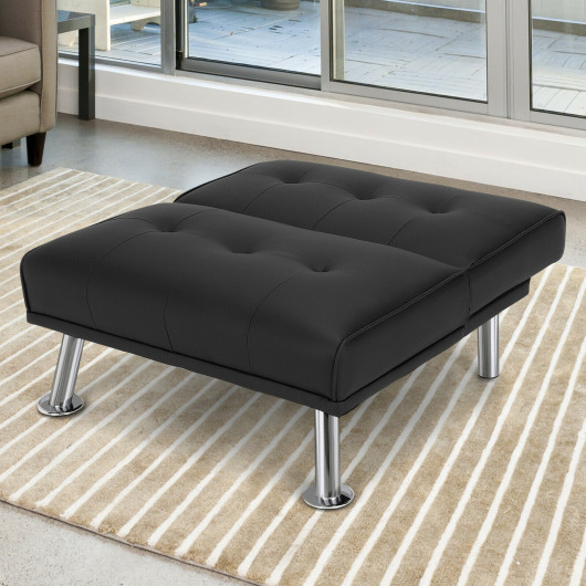 Adjustable PU Leather Recliner Chair with Metal Legs for Small Spaces