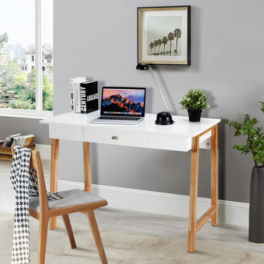 Multi-Purpose Desk with Drawer for Home Office and Storage