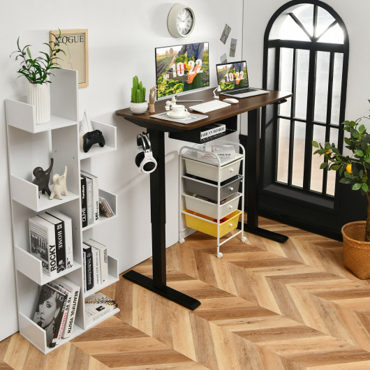 Electric Height Adjustable Sit to Stand Desk with USB Port