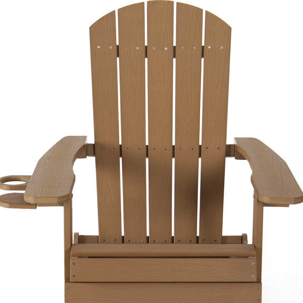 35-Inch Orange Heavy Duty Plastic Adirondack Chair for Outdoors