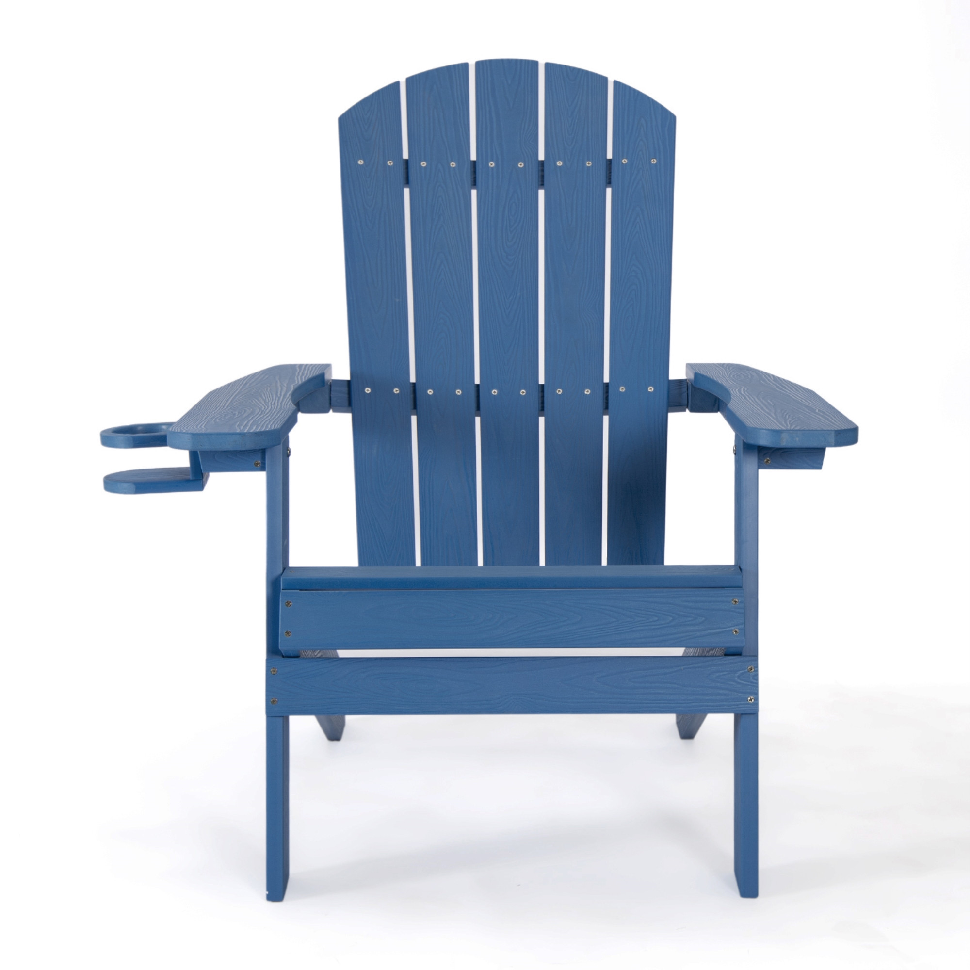 35-Inch Blue Heavy Duty Adirondack Chair with Wide Arms