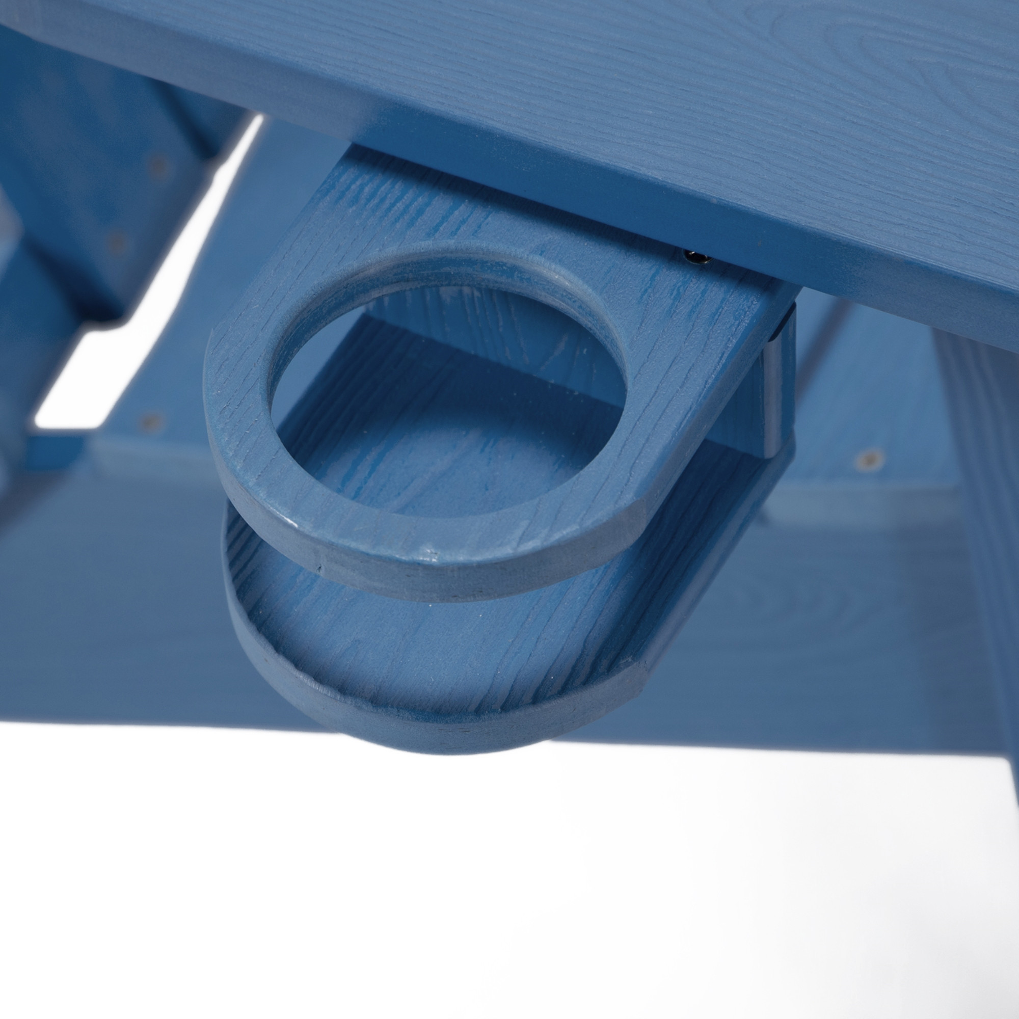 35-Inch Blue Heavy Duty Adirondack Chair with Wide Arms