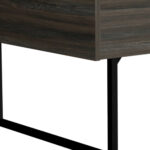 39 Inch Brown and Black Lift Top Coffee Table with Drawer