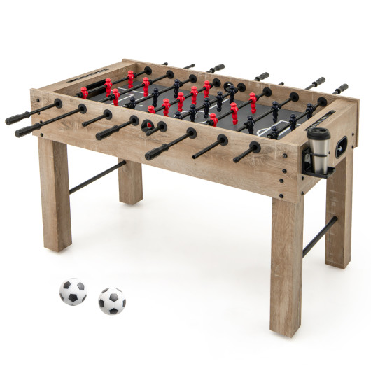 Foosball Table with Legs Cup Holders and Balls (Set of 2)