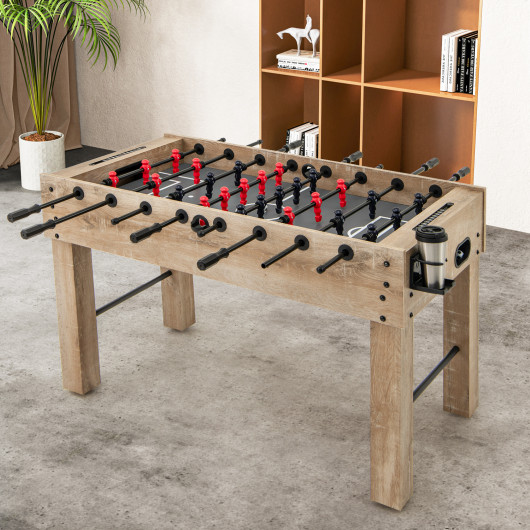 Foosball Table with Legs Cup Holders and Balls (Set of 2)