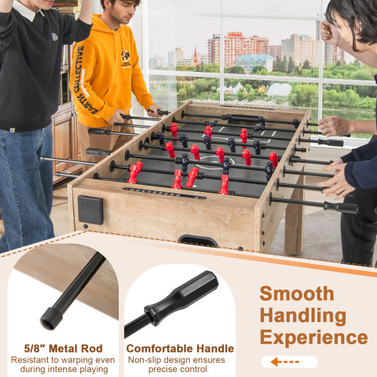 Foosball Table with Legs Cup Holders and Balls (Set of 2)