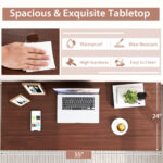 55 Inch Modern Conference Table with Sturdy Metal Frame