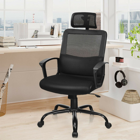Ergonomic High Back Mesh Office Chair with Adjustable Headrest - Image 2