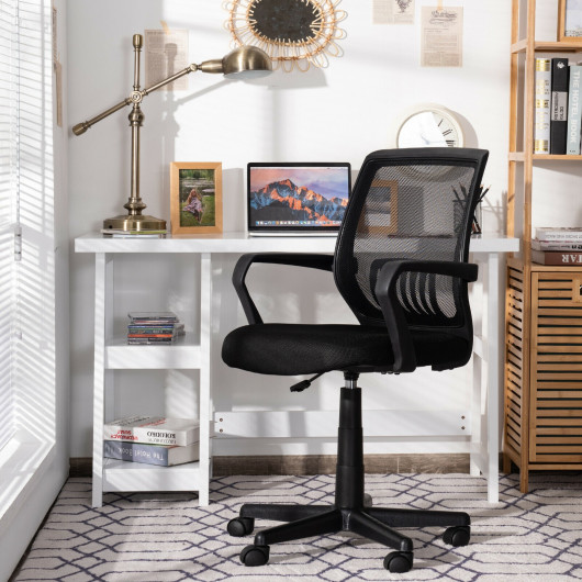 Ergonomic Mid-Back Mesh Office Chair with Lumbar Support - Image 6