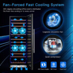 Dual Zone Wine Cooler Refrigerator with Temperature Control (154 Bottles)