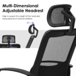 Ergonomic High Back Mesh Office Chair with Adjustable Headrest