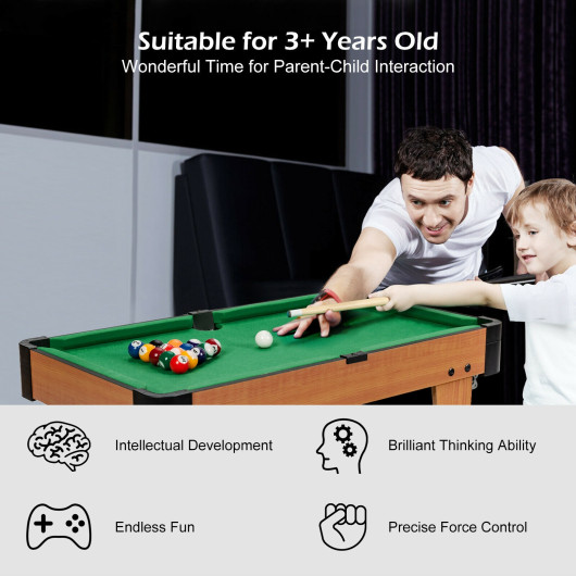 Mini Tabletop Pool Table Set with Accessories for Indoor Fun (Set of 1) - Image 7