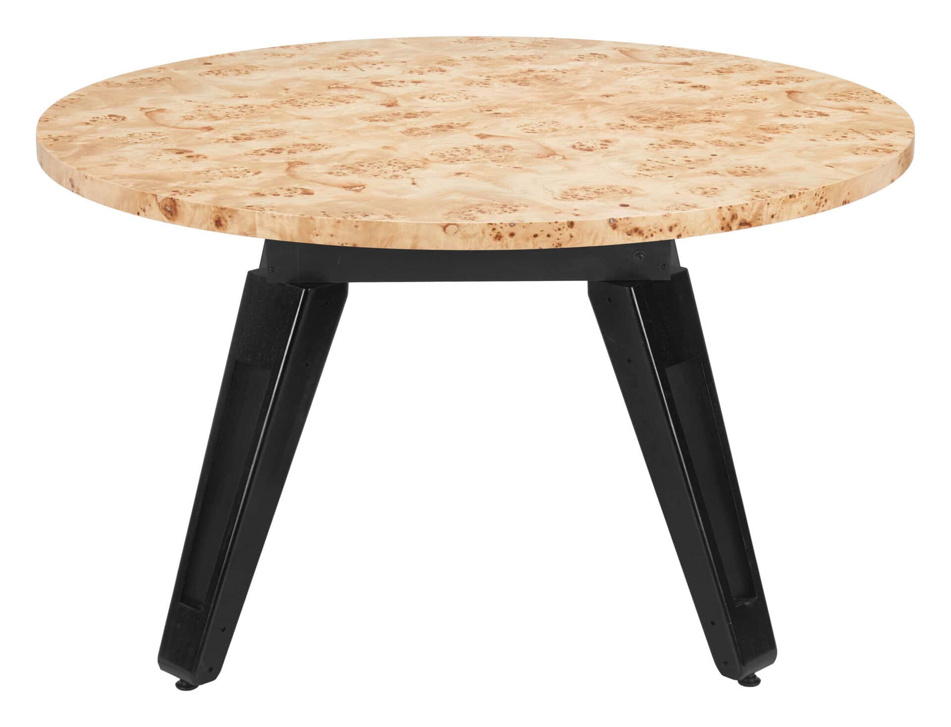 Convertible Burl Wood Dining and Poker Table with Storage
