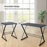 Space-Saving Reversible L-Shaped Desk with Shelf and CPU Stand