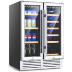 Dual Zone Wine and Beverage Cooler with Digital Controls