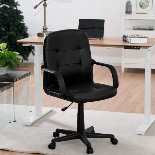 Ergonomic High Back Office Chair with Adjustable Height and Wheels