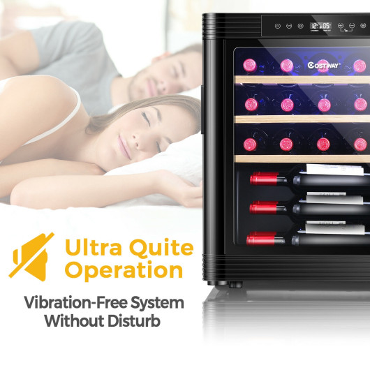 21 Bottle Wine Cooler with Digital Control and UV Protection
