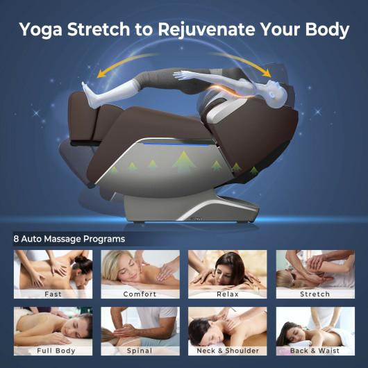 Zero Gravity Full Body Massage Chair with SL Track and Heat