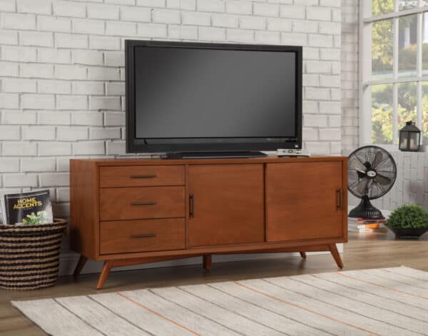 Acorn Mid Century Mahogany TV Console With Storage